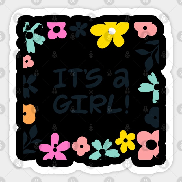 i t' s a girl ! Sticker by busines_night